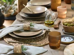 CreaTable - 24856 Neapel Sand, Tellerset 16-tlg Best