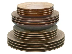 CreaTable - 24856 Neapel Sand, Tellerset 16-tlg Best