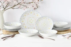 - 24868 Primavera Pastell, Tellerset 12-tlg ^ CreaTable New