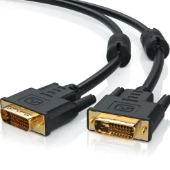 CSL DVI-D (DL) Video-Kabel, Monitor Verbindungskabel Dual-Link 24+1 Auflösung bis 2560x1600 - 1m Clearance