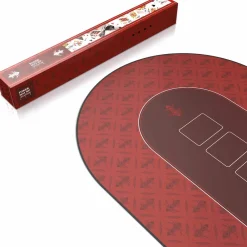 Extra große Tischauflage Pokermatte 1000 x 600 mm / Kartenspiel Matte / Ovales Design ^ CSL New