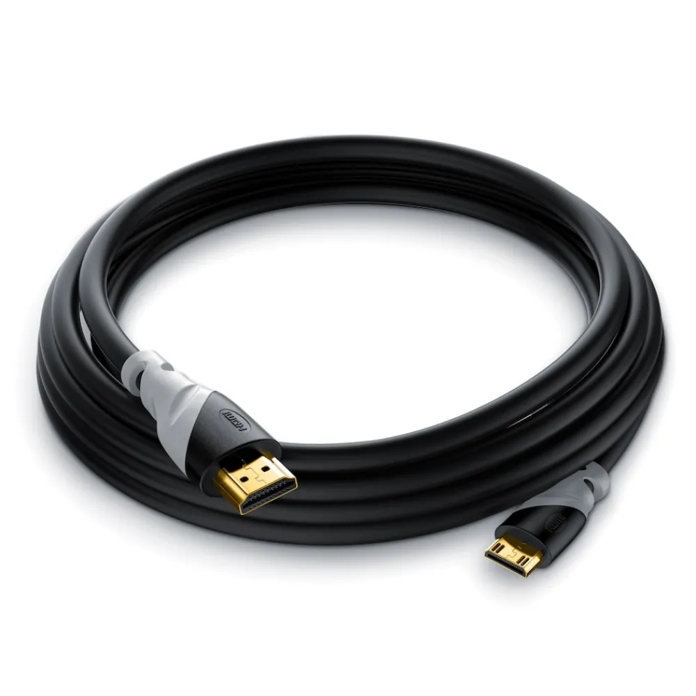 CSL HDMI Typ C (Mini) 2.0 zu HDMI Typ A Kabel, Ultra HD, UHD, 2160p, 4k bei 30 Hz, 1080p, 3D, Ethernet - 3m Sale