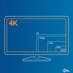 CSL HDMI Typ C (Mini) 2.0 zu HDMI Typ A Kabel, Ultra HD, UHD, 2160p, 4k bei 30 Hz, 1080p, 3D, Ethernet - 3m Sale