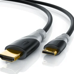 CSL HDMI Typ C (Mini) 2.0 zu HDMI Typ A Kabel, Ultra HD, UHD, 2160p, 4k bei 30 Hz, 1080p, 3D, Ethernet - 3m Sale