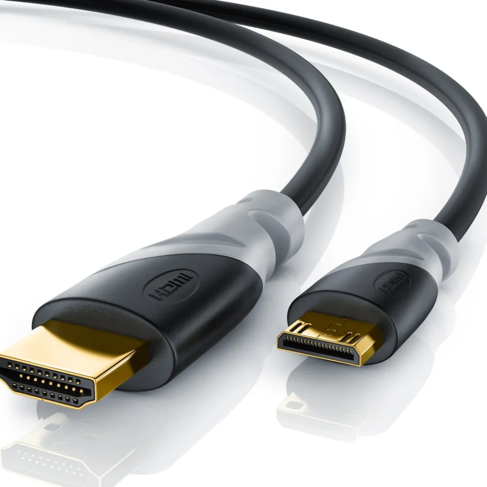 CSL HDMI Typ C (Mini) 2.0 zu HDMI Typ A Kabel, Ultra HD, UHD, 2160p, 4k bei 30 Hz, 1080p, 3D, Ethernet - 3m Sale