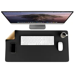 CSL Mauspad, XXL 800 x 400 x 3 mm Schreibtischunterlage, XXL Mousepad / Rutschfest, schwarz Clearance