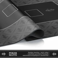 CSL Pokermatte XL Tischauflage für Poker 90 x 40cm / Kartenspiel Matte /Pokertisch Auflage Clearance