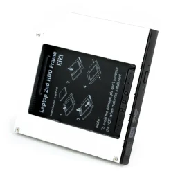 CSL 2,5 SATA Festplatten Einbaurahmen für 12,7mm Laufwerksschacht geeignet für Notebook/Laptop Clearance