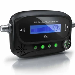 CSL Satfinder, digitaler Satelitensucher mit Anzeige und akustischem Signalton Discount