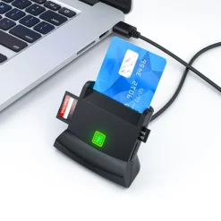 USB Chipkartenleser - SmartCard Reader - Cardreader - smart Card Reader - unterstützt Smart Cards und SIM Cards, Sdcard, Micro Sd ^ CSL Best