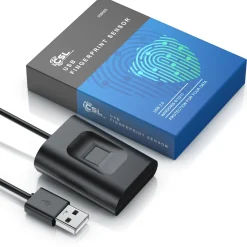 CSL USB-Fingerabdrucksensor, Fingerprint-Scanner, bis 10 IDs, Plug & Play, Windows 8-11, für Login & Sicherheit Sale