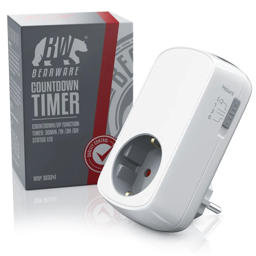 2x Tageszeitschaltuhr, mechanisch, Countdown Timer, Zeitschalter, Kindersicherung, Countup Timer ^ CSL Discount