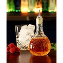 ich-zapfe Dash-Bottle, Bitterflasche - Craquelé Glas mit verchromten Ausgiesser Best