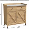 Gartenschrank braun 103,5 x 102,4 x 52,5 cm ^ dazikemo New