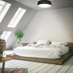 B.K.Licht Deckenleuchte, schwarz, 2xE27 max. 40W exkl. Hot