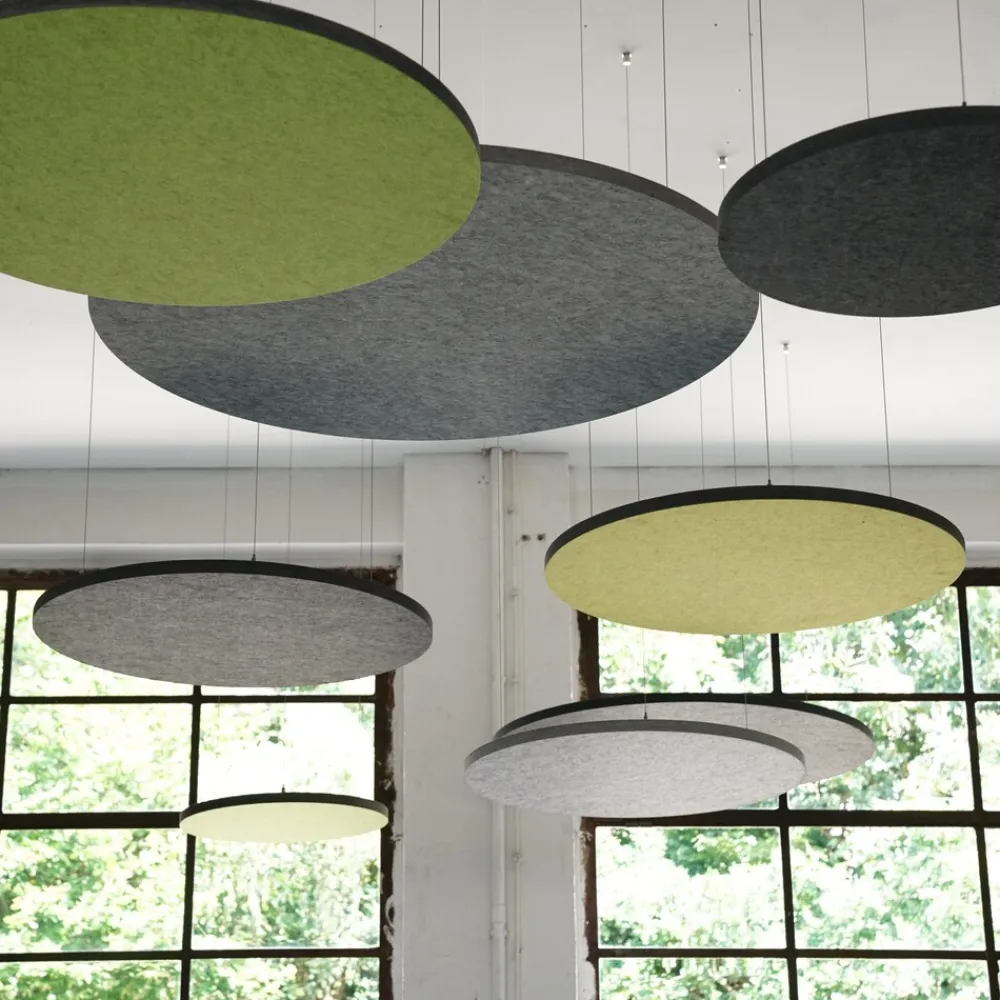 LAUTLOZ Deckensegel-Set ceiling round Deckenträger Farbe: , Größe: lichtgrau Hot