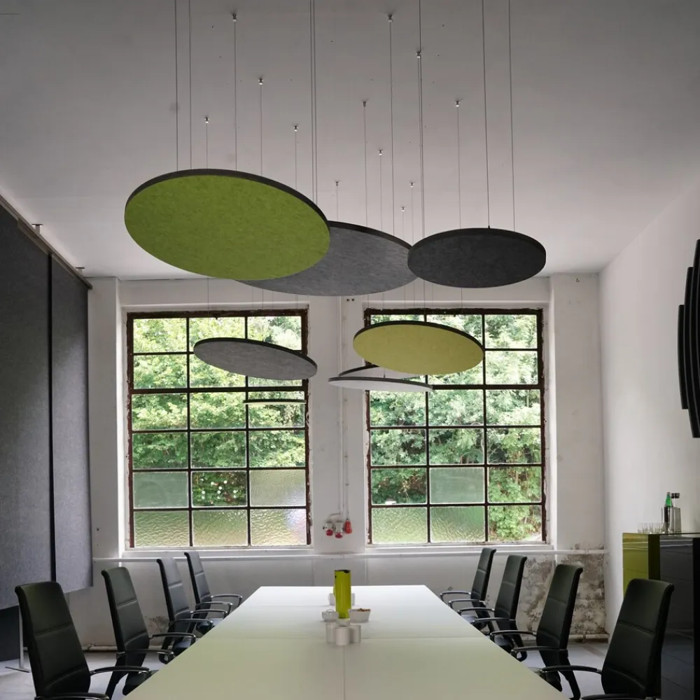 LAUTLOZ Deckensegel-Set ceiling round Deckenträger Farbe: , Größe: lichtgrau Hot