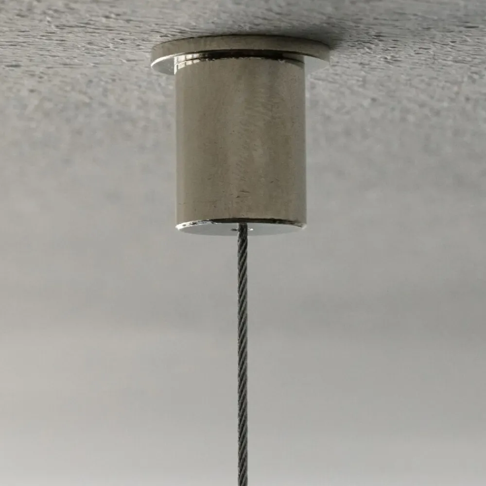 LAUTLOZ Deckensegel-Set ceiling round Deckenträger Farbe: , Größe: lichtgrau Hot