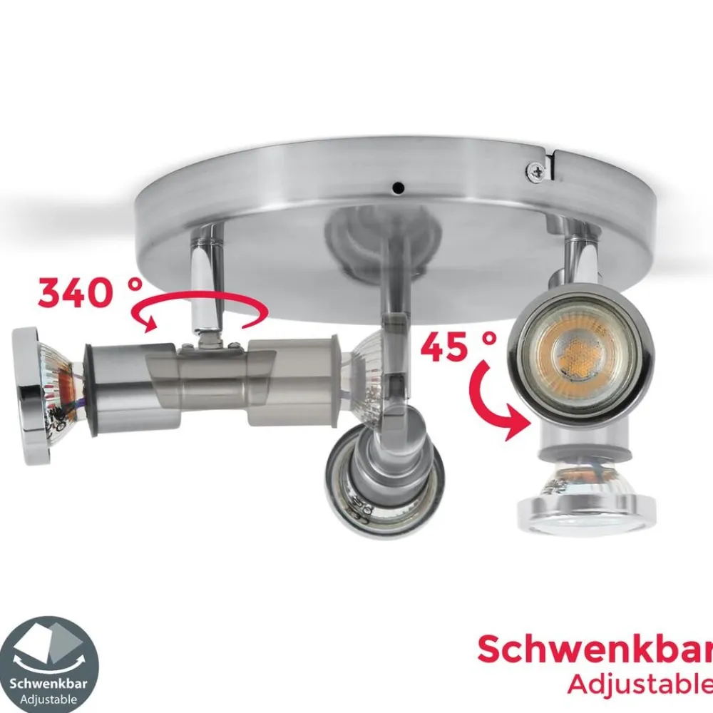 Deckenspot Aurel 3-flammig ^ B.K.Licht Online