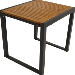Balkon-Ausziehtisch RIVELLO 80/120x70cm, Aluminium anthrazit + Akazie geölt, FSC-zertifiziert ^ DEGAMO Hot