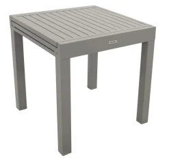 Balkon-Ausziehtisch TIRANA 70/140x70cm, Aluminium silbergrau ^ DEGAMO New