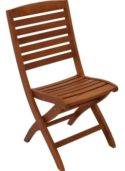 Klappstuhl CAPO, Eukalyptus geölt, 2 Stück, ^ DEGAMO Discount