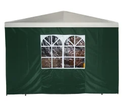 DEGAMO Seitenplane für Pavillon, 3x1,9 Meter, Polyester grün mit Fenster Online