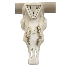 Deko Kuhschädel -D32, Stierkopf Bulle Tierkopf Longhorn Trophäe, Polyresin 103x43x11cm ^ MCW Best