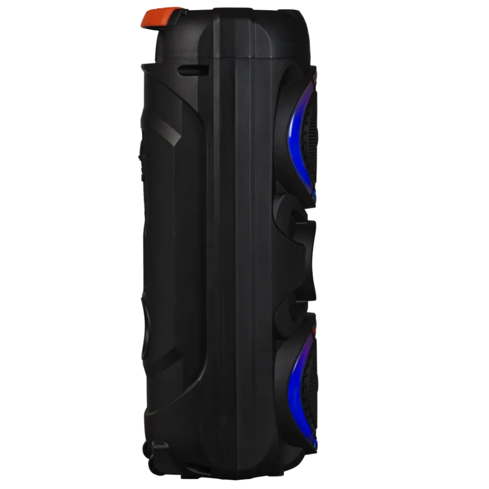 BPS-459 Bluetooth Party-Lautsprecher–2x 200W, Mikrofon, schwarz ^ Denver Discount