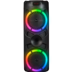 BPS-459 Bluetooth Party-Lautsprecher–2x 200W, Mikrofon, schwarz ^ Denver Discount