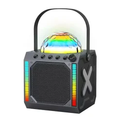 BTM-618 Bluetooth Lautsprecherbox–Discolicht, Mikrofon, schwarz ^ Denver Online