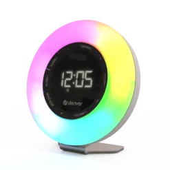 Denver CRL-342 Radiowecker mit Stimmungslicht und white-noise, weiß Sale