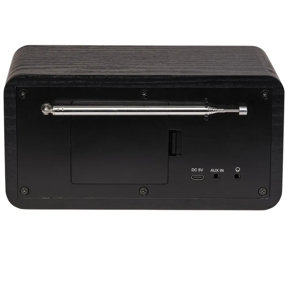 DIR-200 Internetradio–mit Dual-Alarm-Wecker, Bluetooth, schwarz ^ Denver Hot