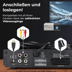 Denver DVH-7787MK3 DVD-Player mit HDMI, USB, Scart