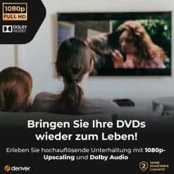 Denver DVH-7787MK3 DVD-Player mit HDMI, USB, Scart