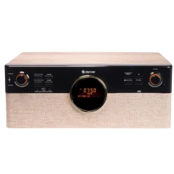 Denver MRD-180 Musiksystem–FM Radio, Kassetten, Bluetooth, Holz, braun Hot