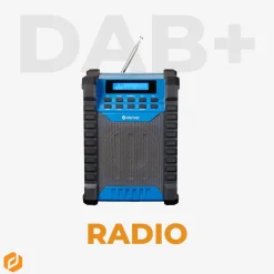 Denver WRD-60 Baustellenradio–DAB+, Bluetooth, 100W, IP54, schwarz New