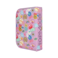 Depesche Deluxe Federtasche GIRL POWER inkl. Stifte TOPModel 5 x 15,5 x 22 cm violett Outlet