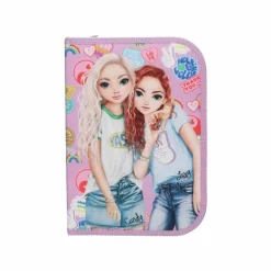 Depesche Deluxe Federtasche GIRL POWER inkl. Stifte TOPModel 5 x 15,5 x 22 cm violett Outlet
