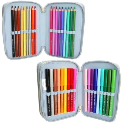 3-Fach Federtasche FESTIVAL FUN TOPModel 7,5 x 13 x 20 cm ^ Depesche Best