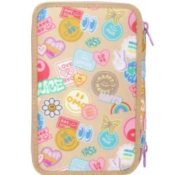 3-Fach Federtasche GIRL POWER inkl. Stifte TOPModel 7,5 x 13 x 20 cm ^ Depesche Clearance