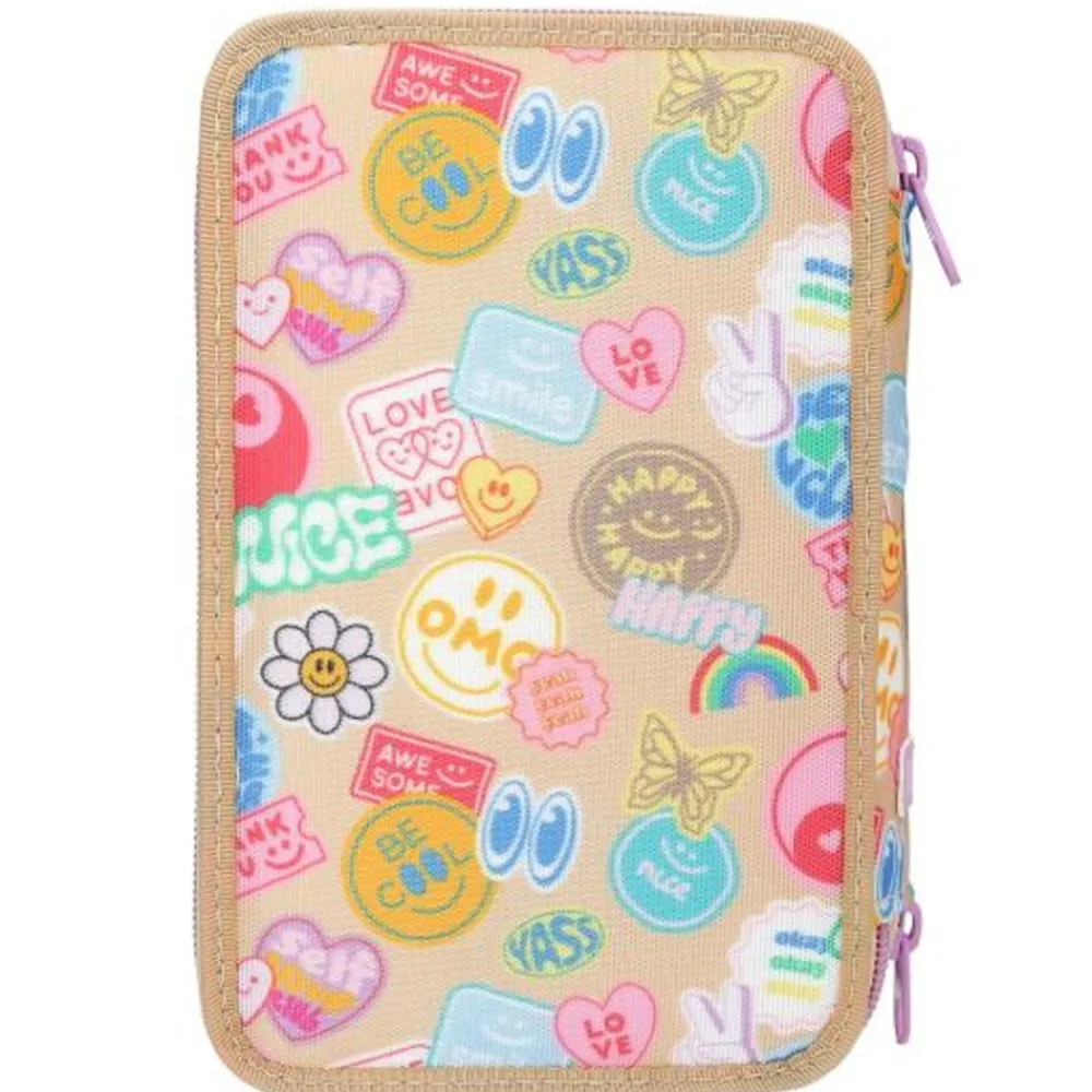 3-Fach Federtasche GIRL POWER inkl. Stifte TOPModel 7,5 x 13 x 20 cm ^ Depesche Clearance