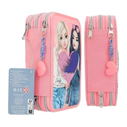 3-Fach Federtasche inkl. Stifte TOPModel 20,5 x 14,3 x 7,5 cm ^ Depesche Best
