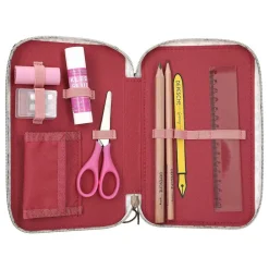 3-Fach Federtasche LEOHEART mit Schleifen TOPModel 7,5 x 13 x 20 cm ^ Depesche Hot