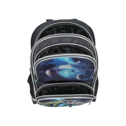 Depesche Schulrucksack GALAXY Dino World 16 x  33 cm grau-grün Hot
