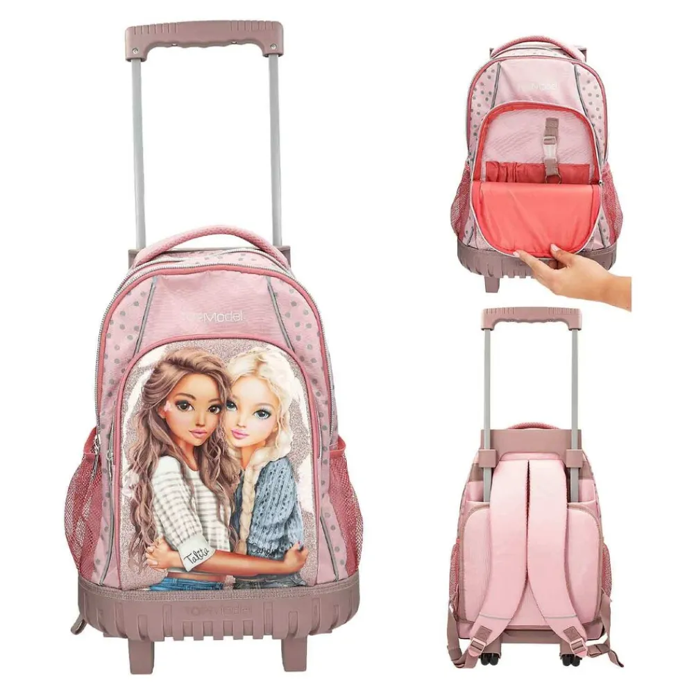 Depesche Schul-Set Trolley DOTS TOPModel 2er Set rosa New