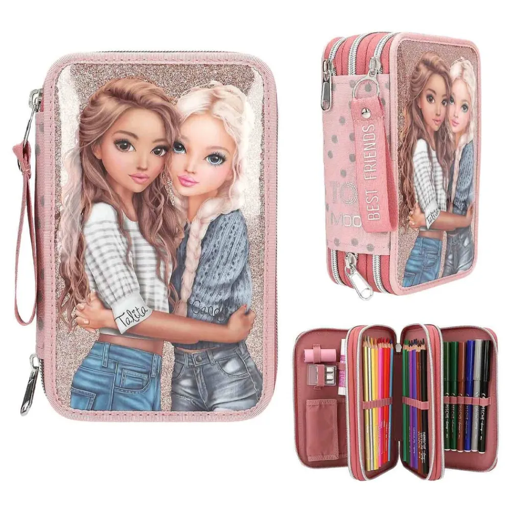 Depesche Schul-Set Trolley DOTS TOPModel 2er Set rosa New