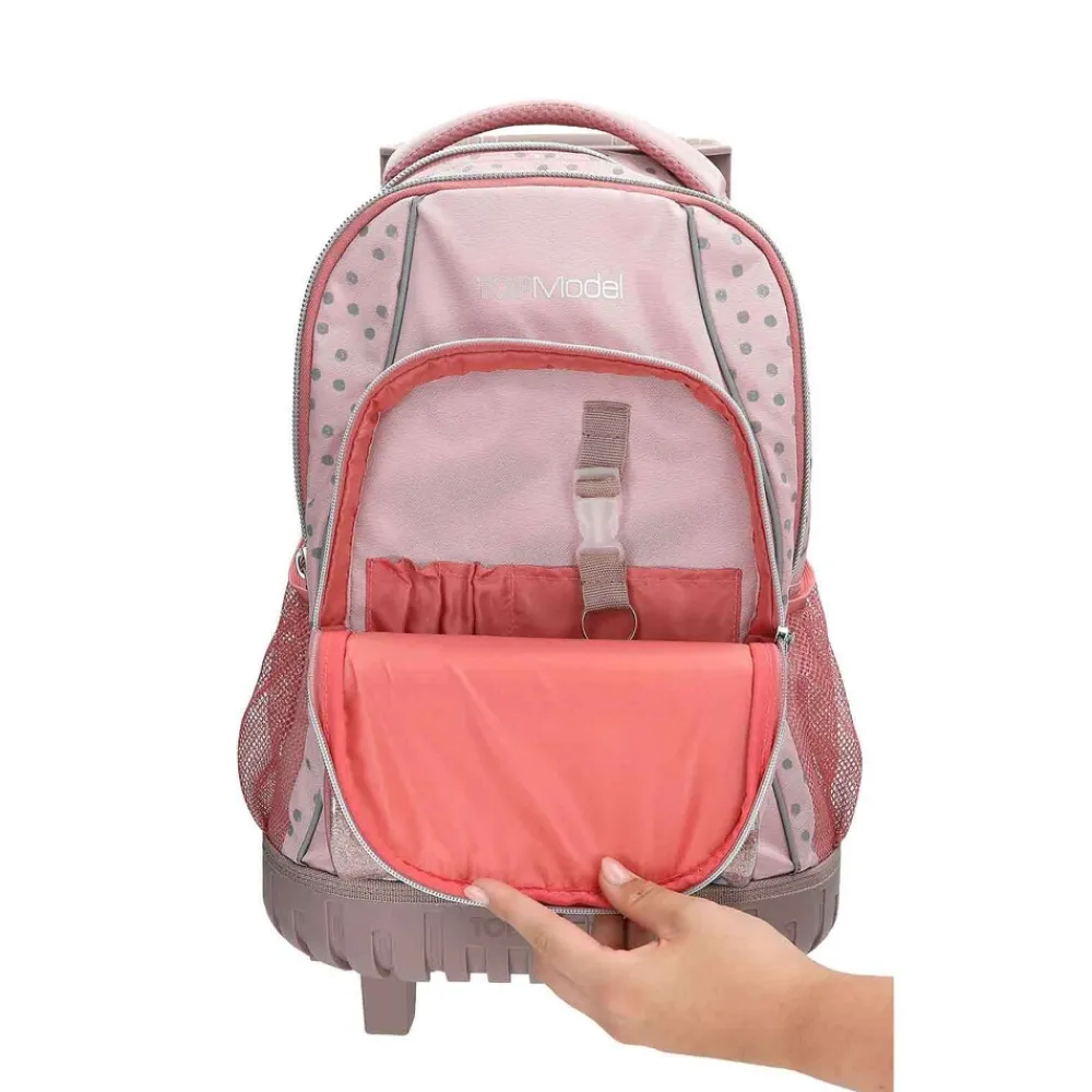 Depesche Schul-Set Trolley DOTS TOPModel 2er Set rosa New