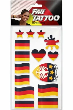 BETA Service GmbH Deutschland Tattoos Fanartikel Schwarz Rot Gold temporäre Flaggen Body Art Kinder Erwachsene Hot