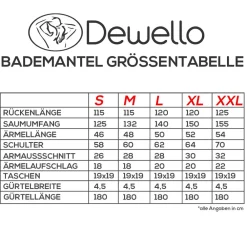 ® Badeante ohne Kapuze au Bauwoe für auna und nach de port, Frottee Uniex , Verchiedene Größen (-XX), Farbe: ^ Dewello Discount